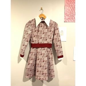 VTG Peter Pan collar dress XS
